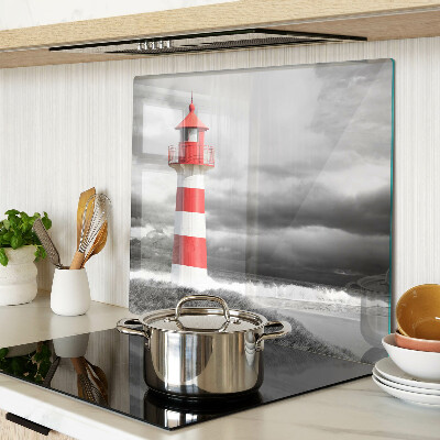 Tagliere in vetro temperato Faro nel paesaggio