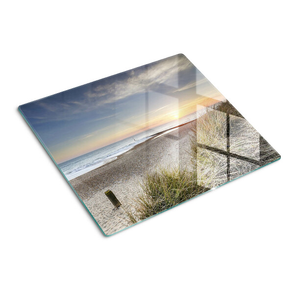 Tagliere in vetro Spiaggia al tramonto