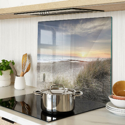 Tagliere in vetro Spiaggia al tramonto