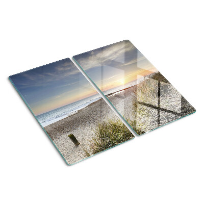 Tagliere in vetro Spiaggia al tramonto