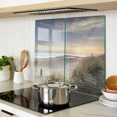 Tagliere in vetro Spiaggia al tramonto