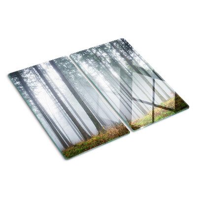 Tagliere in vetro Foresta nebbiosa