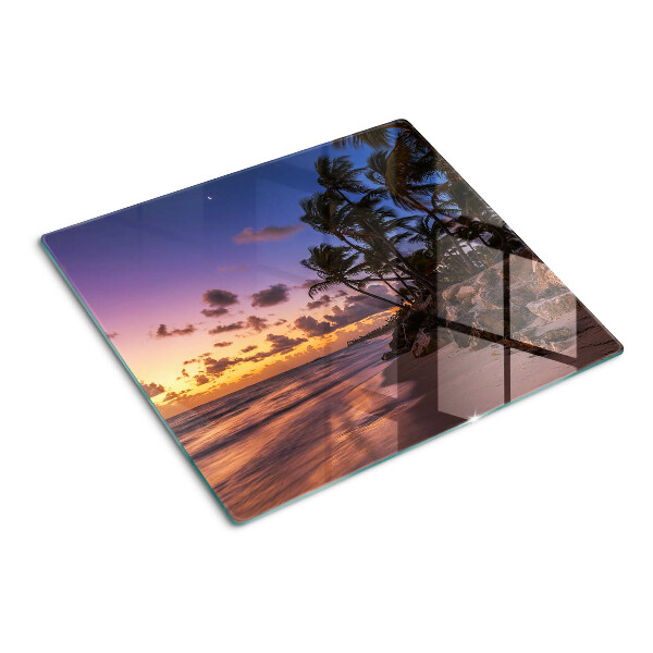 Tagliere in vetro Tramonto sulla spiaggia