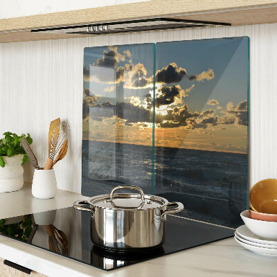 Tagliere in vetro Tramonto sul mare