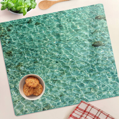 Tagliere in vetro Modello dell'acqua della piscina
