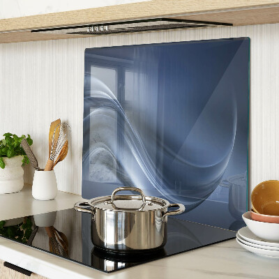 Tagliere in vetro temperato Onde nei toni del blu