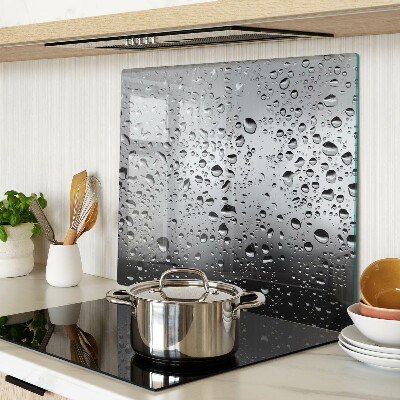 Tagliere in vetro Gocce d'acqua sul vetro