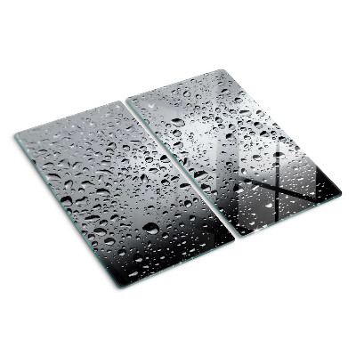 Tagliere in vetro Gocce d'acqua sul vetro