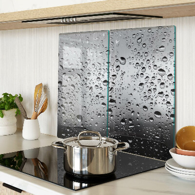 Tagliere in vetro Gocce d'acqua sul vetro
