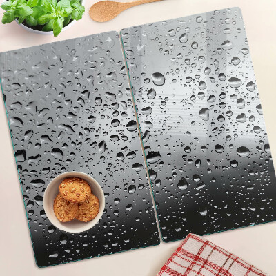 Tagliere in vetro Gocce d'acqua sul vetro