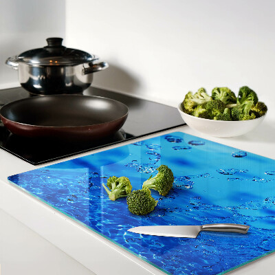Tagliere in vetro temperato Bolle d'acqua e d'aria