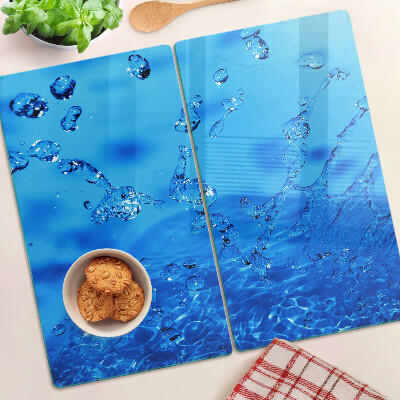 Tagliere in vetro temperato Bolle d'acqua e d'aria