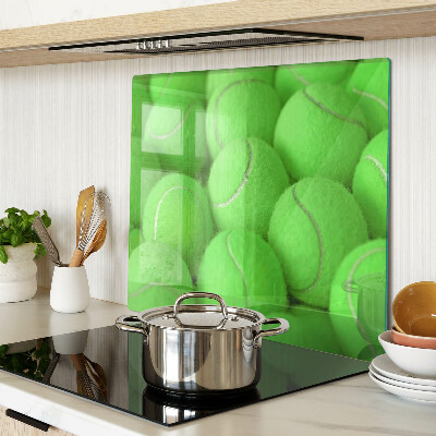 Tagliere in vetro Palline da tennis su sfondo verde