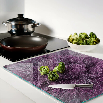 Tagliere in vetro temperato Pelliccia viola
