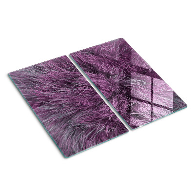 Tagliere in vetro temperato Pelliccia viola