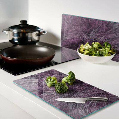 Tagliere in vetro temperato Pelliccia viola