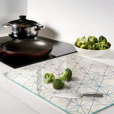 Tagliere in vetro temperato Geometria con triangoli e linee