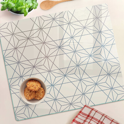 Tagliere in vetro temperato Geometria con triangoli e linee
