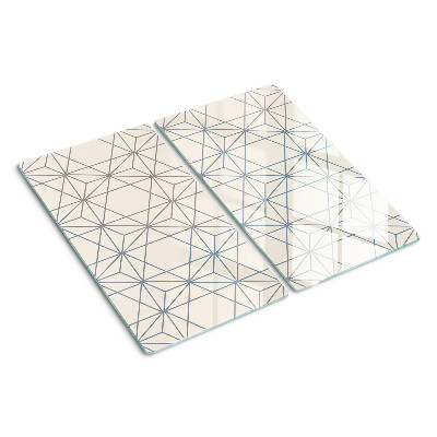 Tagliere in vetro temperato Geometria con triangoli e linee