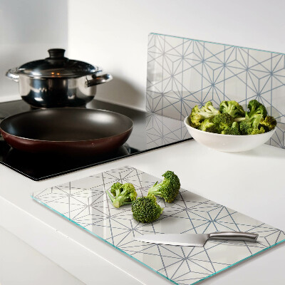 Tagliere in vetro temperato Geometria con triangoli e linee
