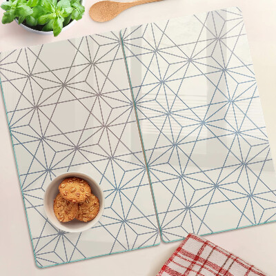 Tagliere in vetro temperato Geometria con triangoli e linee