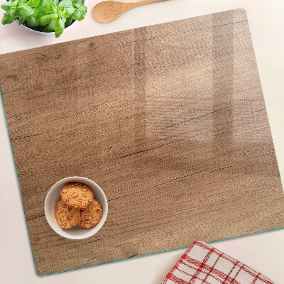 Tagliere in vetro Legno con riflesso della finestra