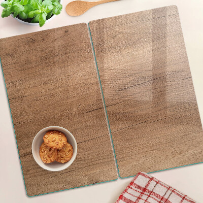 Tagliere in vetro Legno con riflesso della finestra