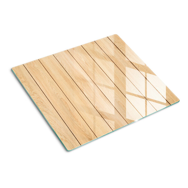 Tagliere in vetro temperato Tavola di legno di colore chiaro
