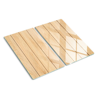 Tagliere in vetro temperato Tavola di legno di colore chiaro