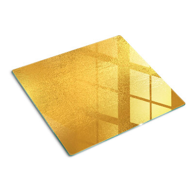 Tagliere in vetro Superficie dorata con riflessi