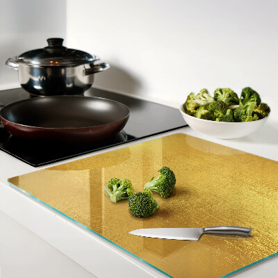 Tagliere in vetro Superficie dorata con riflessi