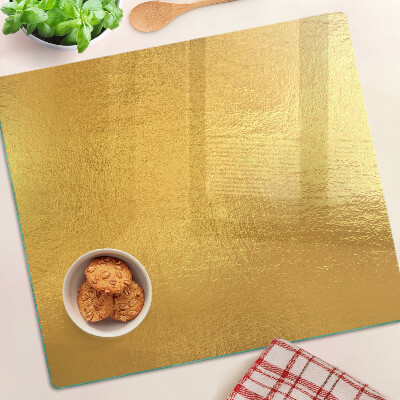 Tagliere in vetro Superficie dorata con riflessi