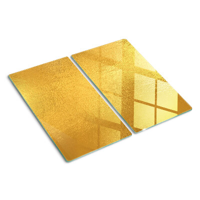 Tagliere in vetro Superficie dorata con riflessi
