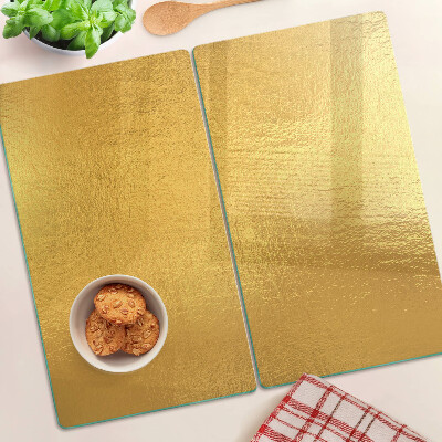 Tagliere in vetro Superficie dorata con riflessi