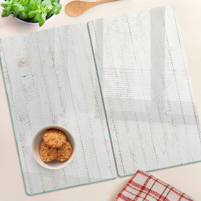 Tagliere in vetro temperato Tavole di legno bianco