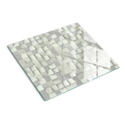 Tagliere in vetro Mosaico nei toni del grigio