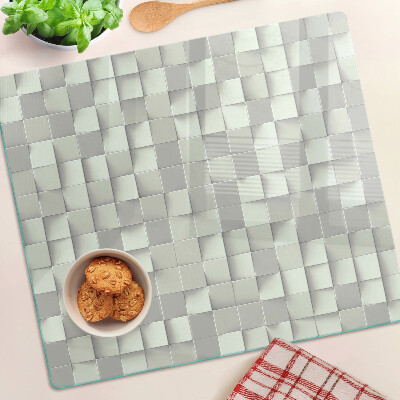 Tagliere in vetro Mosaico nei toni del grigio