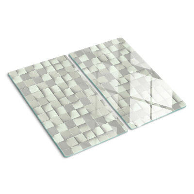 Tagliere in vetro Mosaico nei toni del grigio