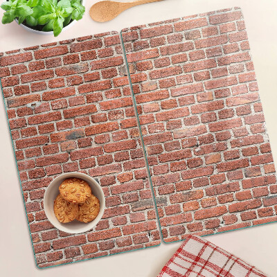 Tagliere in vetro temperato Muro di mattoni
