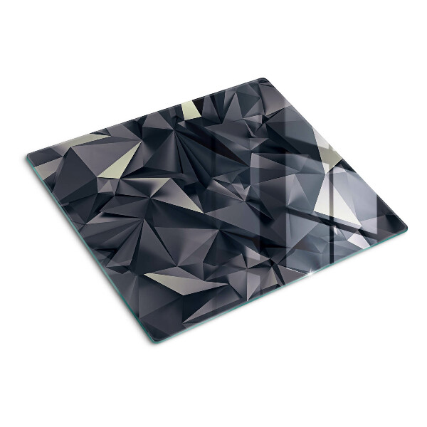 Tagliere in vetro Geometria in tonalità di grigio