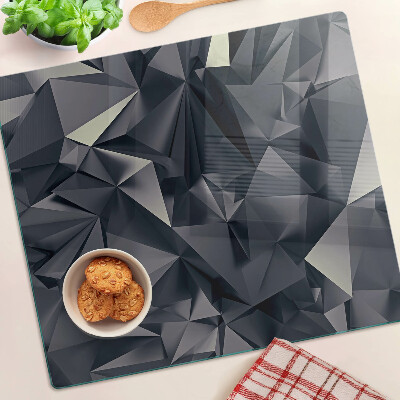 Tagliere in vetro Geometria in tonalità di grigio