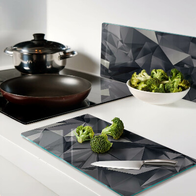 Tagliere in vetro Geometria in tonalità di grigio