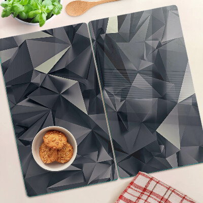Tagliere in vetro Geometria in tonalità di grigio