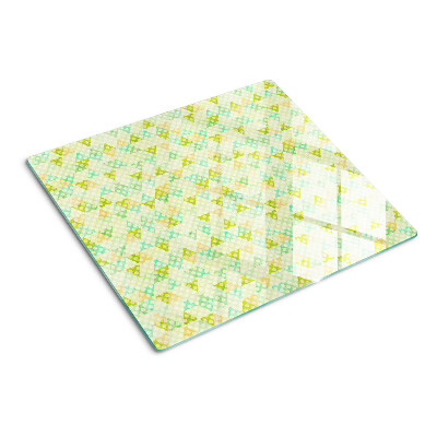 Tagliere in vetro temperato Geometria nei colori pastello