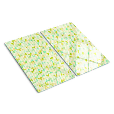 Tagliere in vetro temperato Geometria nei colori pastello