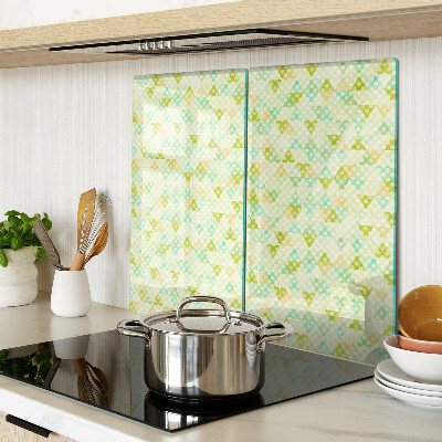 Tagliere in vetro temperato Geometria nei colori pastello