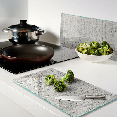 Tagliere in vetro temperato Muro di mattoni in stile loft