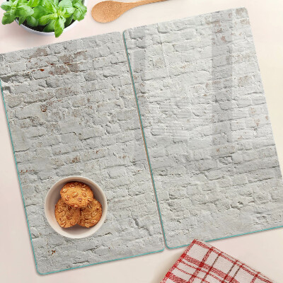 Tagliere in vetro temperato Muro di mattoni in stile loft