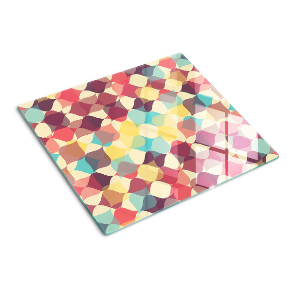 Tagliere in vetro Geometria dei cerchi colorati