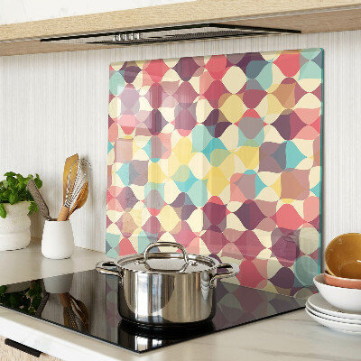 Tagliere in vetro Geometria dei cerchi colorati